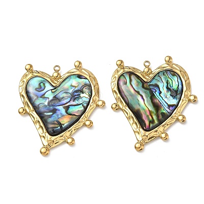 Natural Paua Shell Pendants STAS-G397-14G-02-1