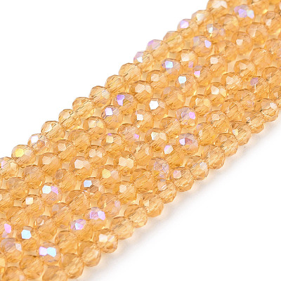 Electroplate Glass Beads Strands EGLA-A044-T1mm-L23-1
