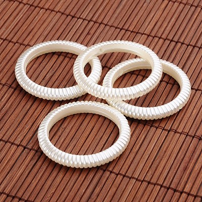 Ring Acrylic Imitation Pearl Bead Frame OACR-O002-6657-1