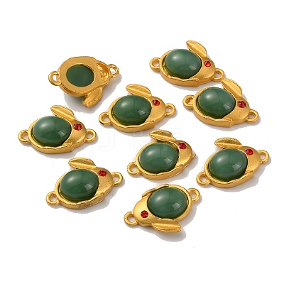 Alloy Glass Connector Charms FIND-WH0128-10C-MG-1