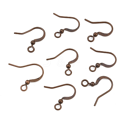 Brass French Earring Hooks X-KK-Q369-RC-1