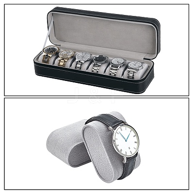 Flocking Cloth Jewelry Watch Displays BDIS-WH0004-02A-1
