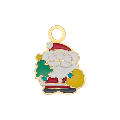 Christmas 304 Stainless Steel with Enamel Charms SA-OY003-79G-1