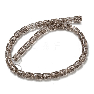 Transparent Crackle Glass Beads Strands X-GLAA-NH0001-04E-1