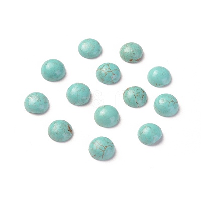 Natural Howlite Cabochons TURQ-L031-033C-03-1