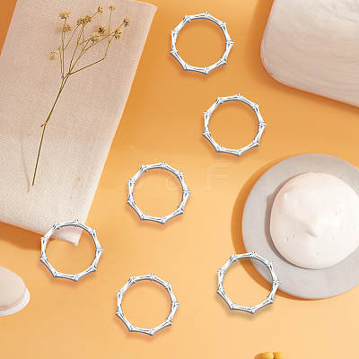 6Pcs Alloy Napkin Rings AJEW-CP0009-05S-1