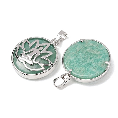 Natural Amazonite Pendants GG-CBA0251-10D-P-1