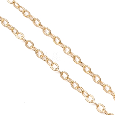 Brass Micro Pave Clear Cubic Zirconia Column Bead and Love Disc Pendant Cable Chain Necklaces NJEW-JN05768-1