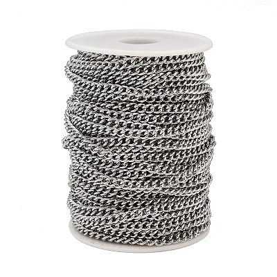 Tarnish Resistant 304 Stainless Steel Curb Chains CHS-R009-01-1