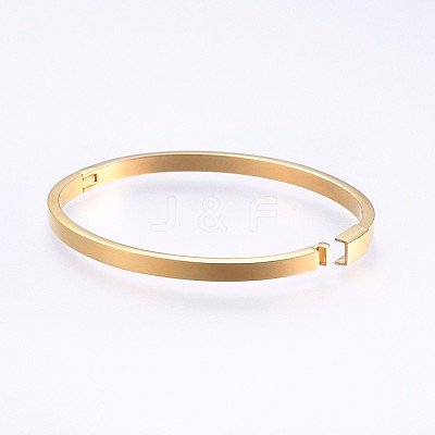 304 Stainless Steel Bangles BJEW-P223-20G-1