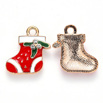 Alloy Enamel Pendants X-ENAM-S121-010-1