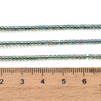 Electroplate Glass Beads Strands GL-CBAA615-01E-1