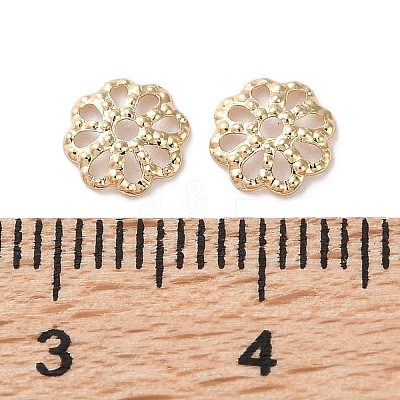 Rack Plating Brass Bead Caps KK-F090-21LG-01-1