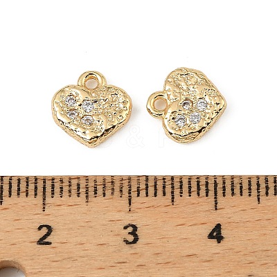 Brass Micro Pave Cubic Zirconia Pendants KK-D106-04G-1