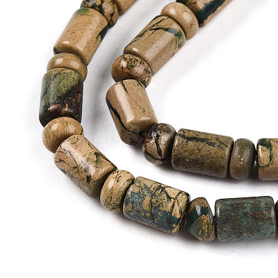 Natural Verdite Stone Beads Strands G-N346-03A-06-1