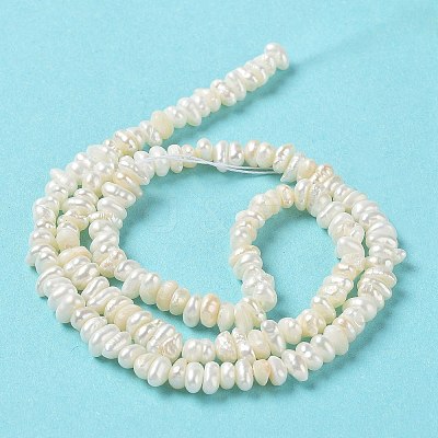 Natural Keshi Pearl Beads Strands PEAR-J007-46-1