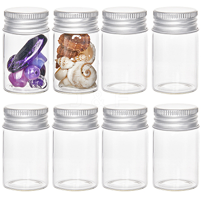 Clear Glass Bottles Bead Containers CON-SC0001-11S-02-1
