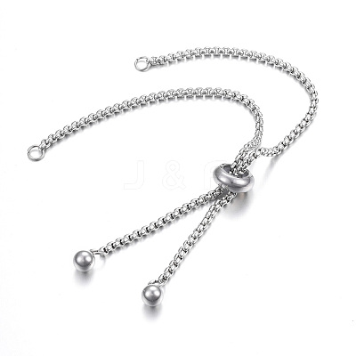 Tarnish Resistant Adjustable 304 Stainless Steel Bracelet Making X-STAS-F183-10P-1