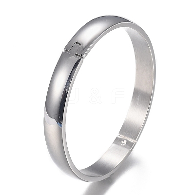 Tarnish Resistant 304 Stainless Steel Bangles STAS-I166-36C-1