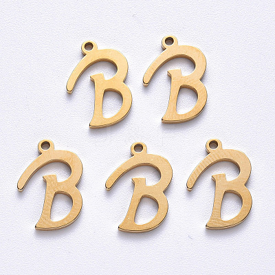 PVD Vacuum Plating 201 Stainless Steel Charms STAS-R105-B-G-1
