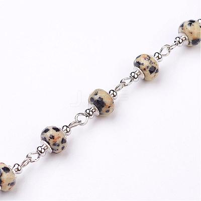 Handmade Gemstone Beaded Chains AJEW-JB00267-1