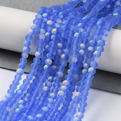Imitation Jade Glass Beads Strands EGLA-YW0003-19B-11-1