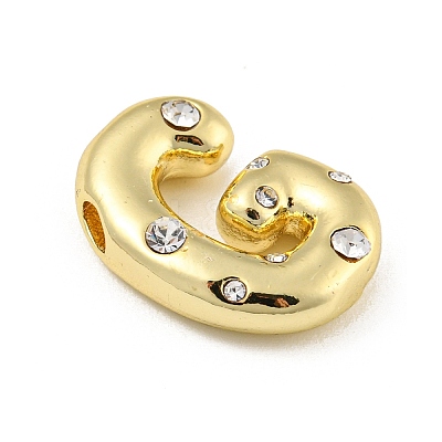 Brass Micro Pave Clear Cubic Zirconia Pendants KK-E093-04G-G-1