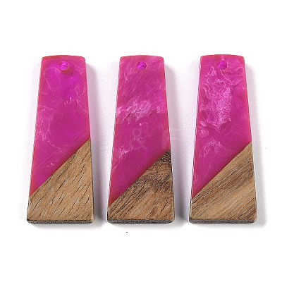 Resin & Wood Pendants WOOD-F015-04H-1