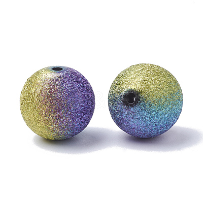 Spray Painted Acrylic Beads X-ACRP-R146-01-1