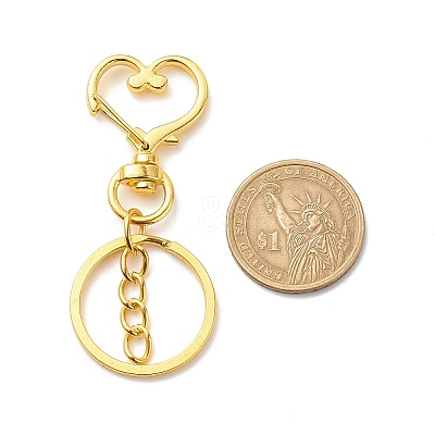 Alloy Swivel Keychain Clasps KEYC-JKC00329-01-1