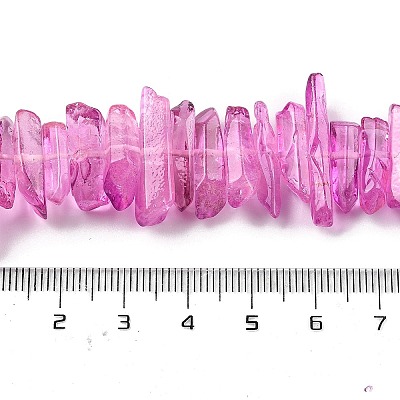 Natural Dyed Quartz Beads Strands G-G791-14P-1