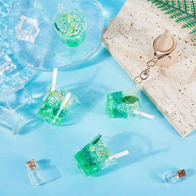 Transparent Resin Big Pendants LS-RESI-TAC0019-04A-1