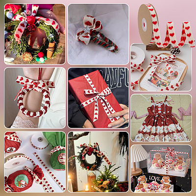 Heart Cotton Ribbon OCOR-WH0101-138A-1