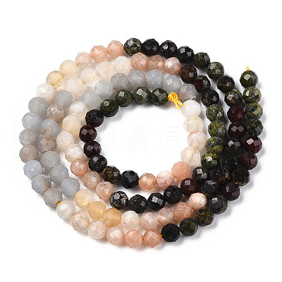 Natural & Synthetic Mixed Gemstone Beads Strands G-D080-A01-01-17-1