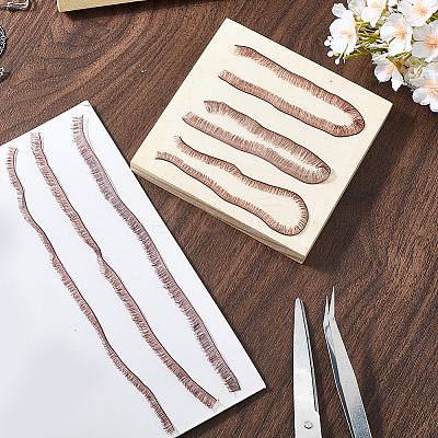 15Pcs 3 Styles Plush Craft Doll Eyelashes Strips DOLL-CP0001-07B-1
