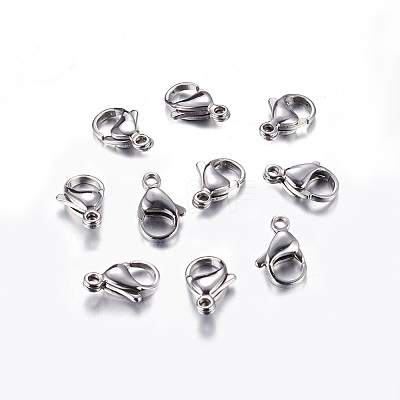 Tarnish Resistant 304 Stainless Steel Lobster Claw Clasps LS-STAS-R050-13x8mm-1
