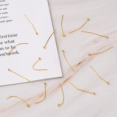 Brass Ball Head Pins KK-R020-06G-1