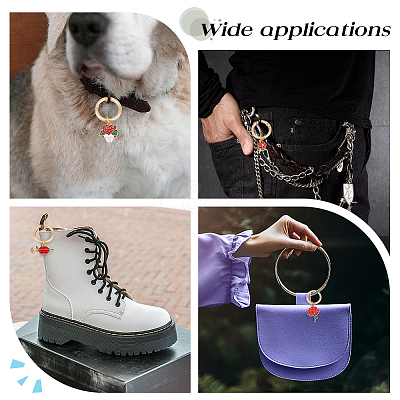 12Pcs 6 Style Alloy Shoes Charms HJEW-DR00127-1