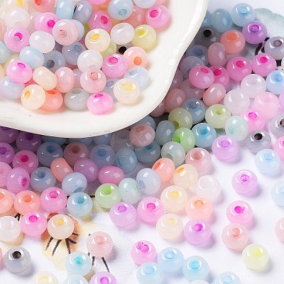 Imitation Jade 3/0 Glass Seed Beads SEED-Z001-A-A02-1