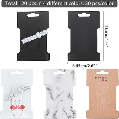 Cardboard Paper Hair Clip Display Cards CDIS-NB0001-12-1