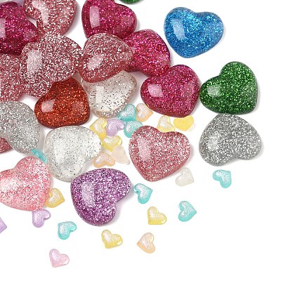 50Pcs 2 Styles Resin Cabochons CRES-YW0002-39-1