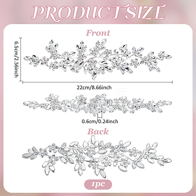 1Pc Rhinestone Cloth Patches AJEW-FG0004-59B-1