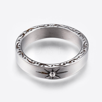 304 Stainless Steel Rings RJEW-G092-17-20mm-1