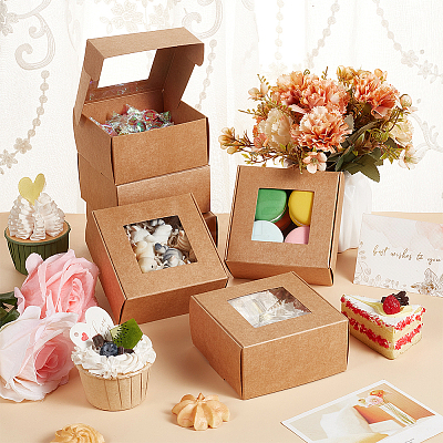 Paper Candy Storage Box CON-WH0084-95A-1