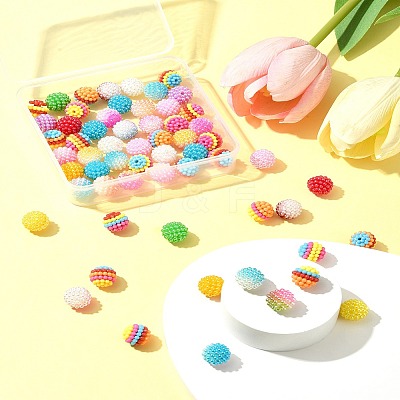 3 Styles ABS Plastic Beads KY-FS0001-24-1