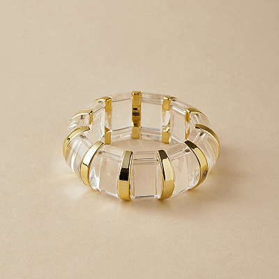 Acrylic Bead Bangles for Women FS-WG59988-06-1