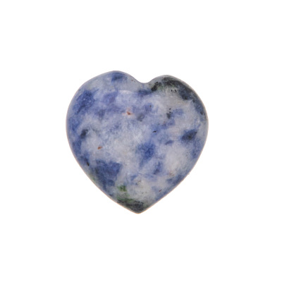 Natural Blue Spot Jasper Heart Sculpture Display Decorations PW-WG48DEF-12-1