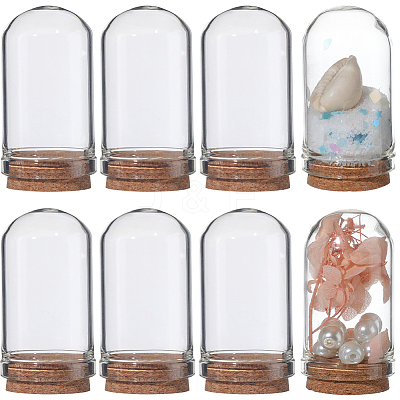 16Pcs Glass Dome Cloche Cover AJEW-SC0001-55B-1