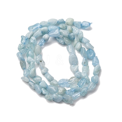 Natural Aquamarine Beads Strands G-I389-A17-1