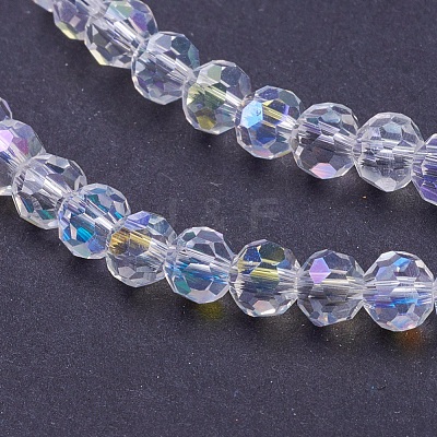 Electroplate Glass Beads Strands EGLA-J042-4mm-AB03-1
